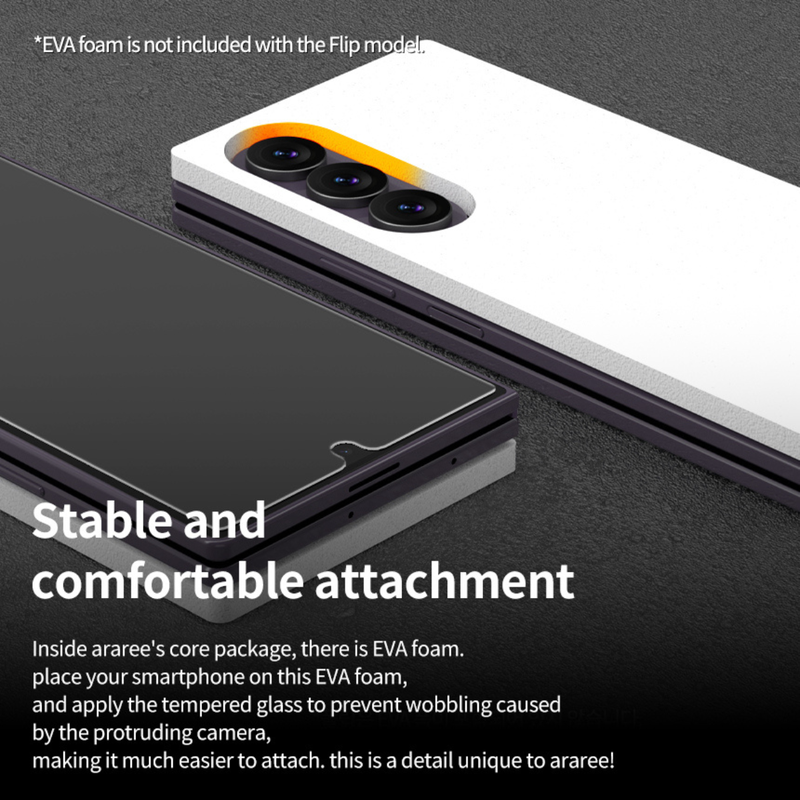 Araree Core Glass 2Pcs Screen Protector For Z Flip 8-Clear