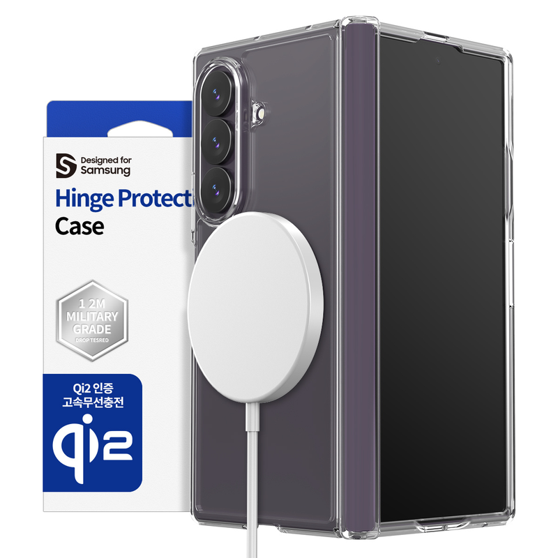 Araree Duple 360 Magsafe Cover For Z Fold 8 Ultra-Clear Violet