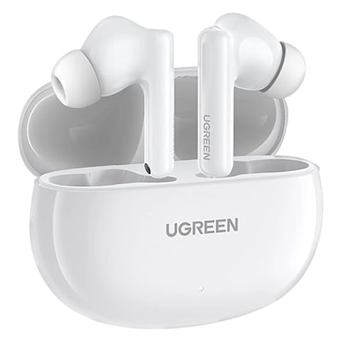 UGREEN HiTune T6s Hybrid Active Noise-Cancelling Earbuds White
