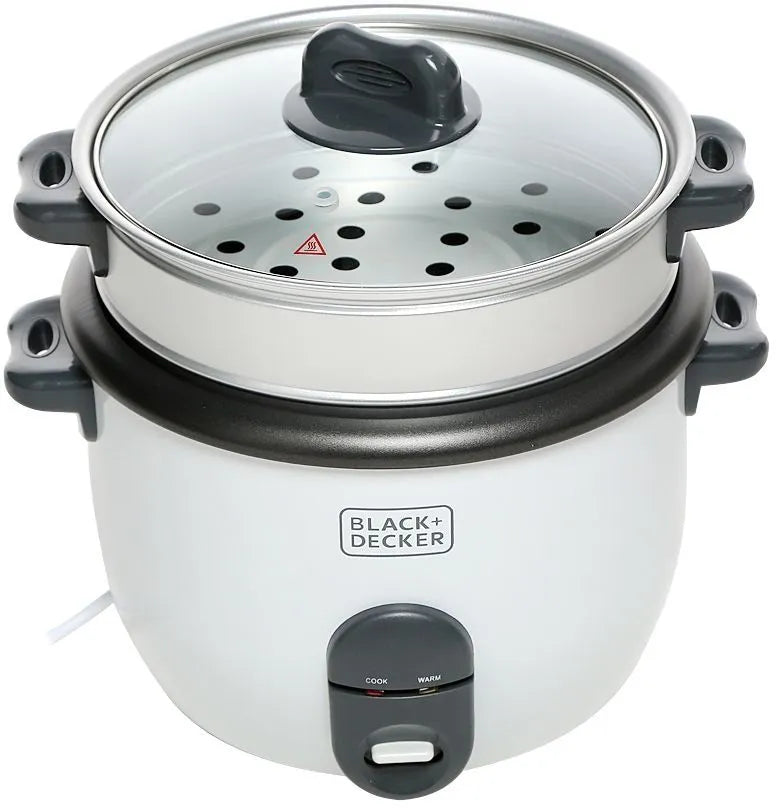 Black & Decker 1.8 Ltr. Rice Cooker with Glass Lid  - RC1850-B5