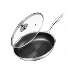 OSFE Fry Pan With Wide Side Glass Lid - 28 cm