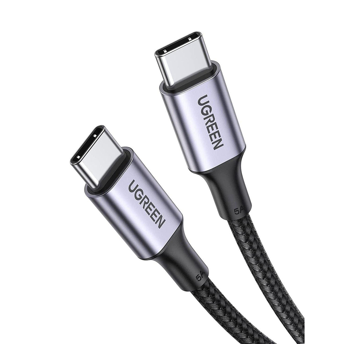UGREEN USB-C Cable Aluminum Case with Braided 2m (Black) 100W