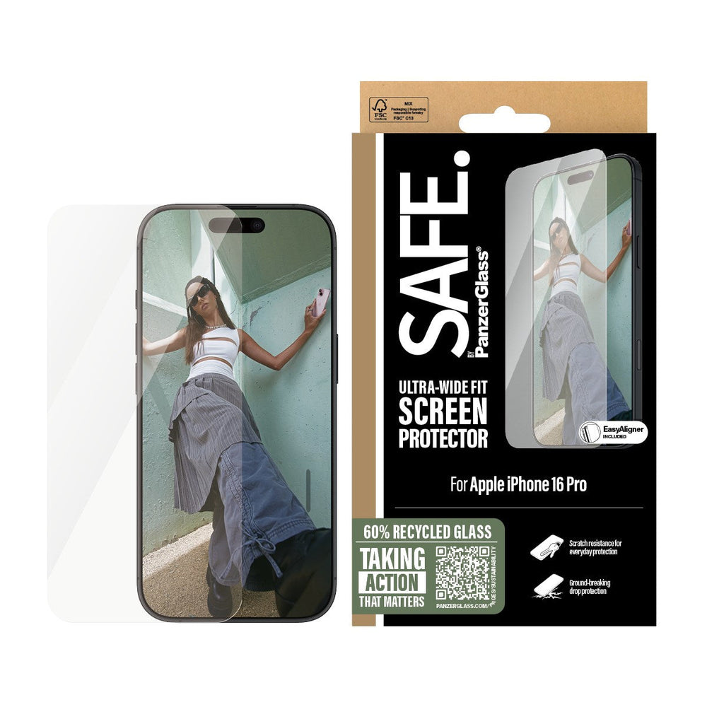 PanzerGlass® Screen Protector Clear  iPhone 16 ProMax | Ultra-Wide Fit