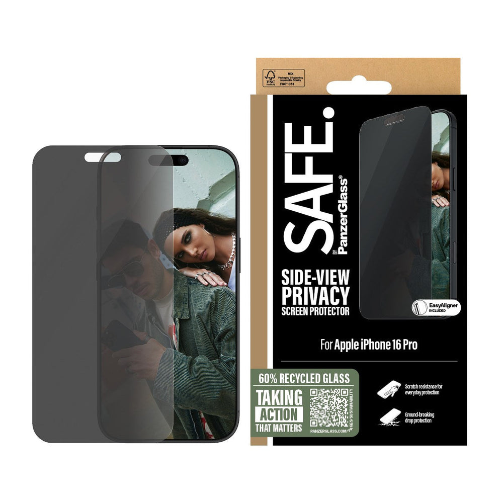 SAFE. by PanzerGlass® Privacy Screen Protector iPhone 16 ProMax | Ultra-Wide Fit