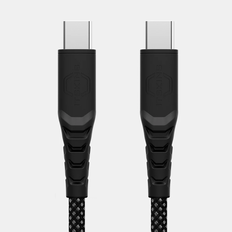 Itskins Hybrid Braided Cable 100W USB-C to USB-C 1.5M-Black & Magnetic-4894465149864