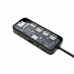 XPower HI10 10 In 1 92W PD Type-C Hub - Transparent Grey