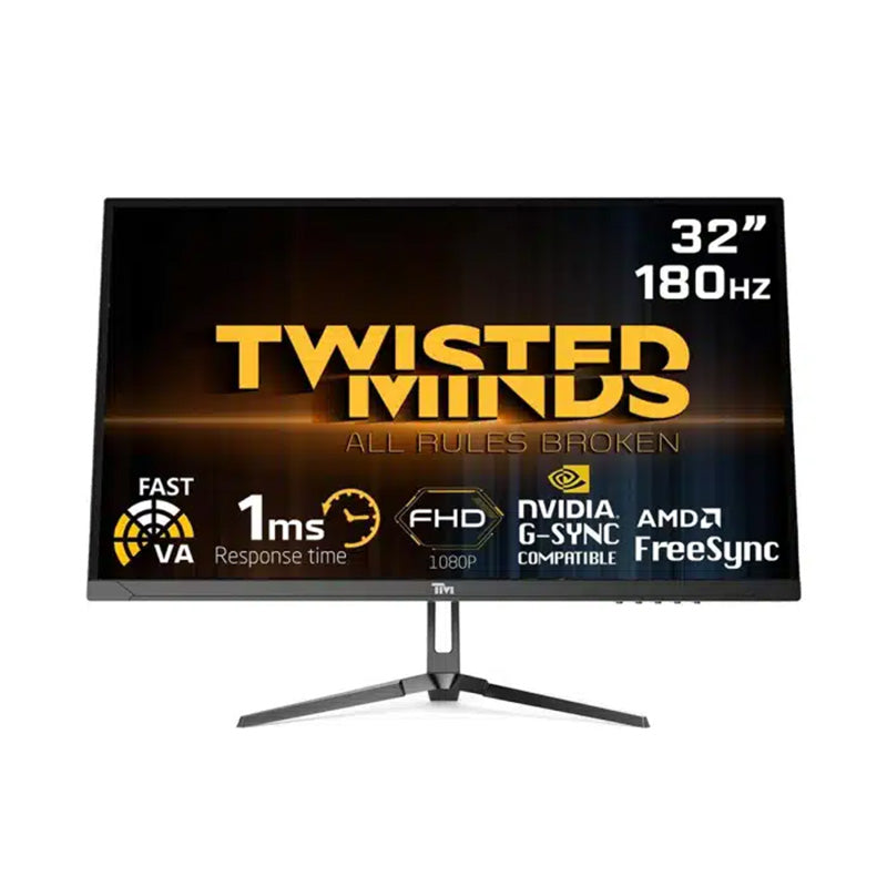 Twisted Minds 32" Curved, HDR ,FHD ,180Hz, VA, 1ms, HDMI 2.0 Gaming Monitor