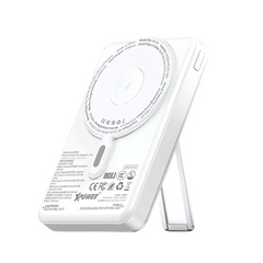 XPower M10R 7 in 1 10000mAh PD 3.0 Built-in Type-C PD/Lightning Cable + Wireless Charging + Power Bank with Stand - White