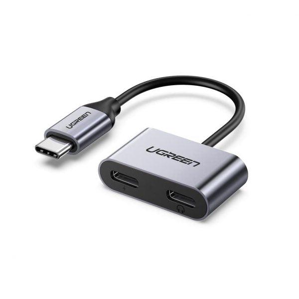 UGREEN USB-C One-Two Converter CM232 gray