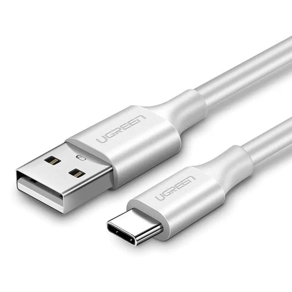 UGREEN USB-A 2.0 to USB-C Cable Nickel Plating 1.5m (White) 18W