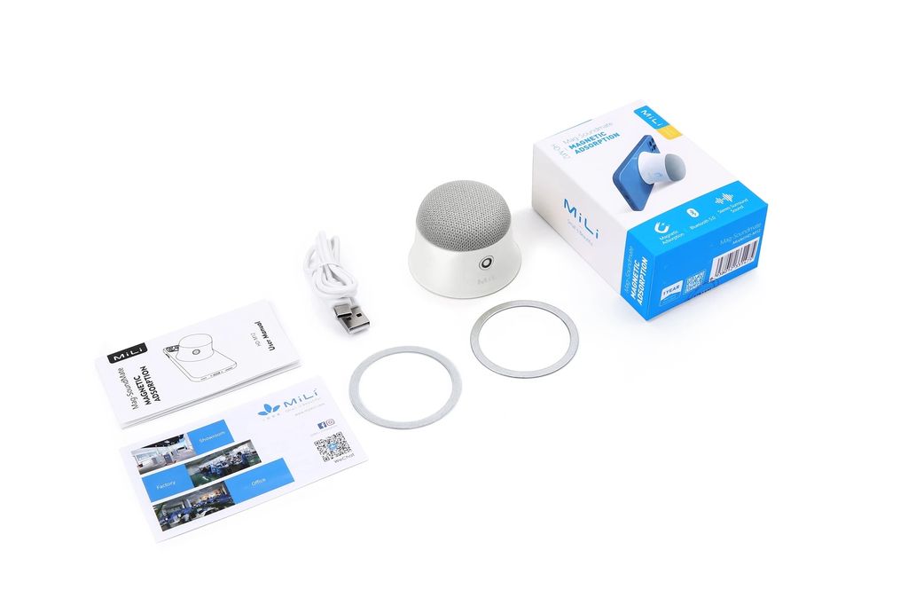MiLi Mag Soundmate Mini MagSafe Bluetooth Speaker - White