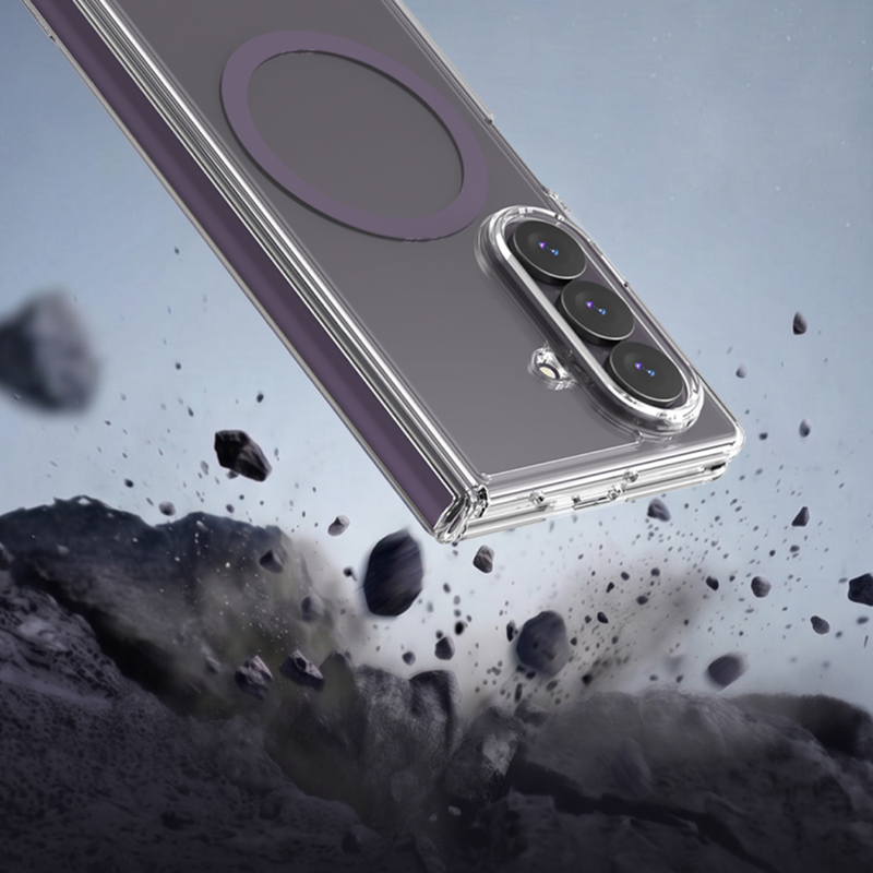 Araree Duple 360 Magsafe Cover For Z Fold 8 Ultra-Clear Violet