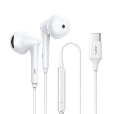 UGREEN Wired Earphones with Type-C Connector (White) EP101