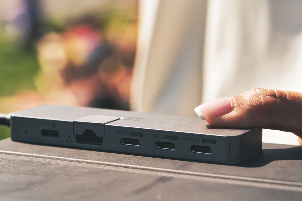 Xtrememac Type-C 5 In 1 Hub Max Pro For Macbook Pro 14' & 16' - Ethernet, Usb-C Pd 100W, 3* Usb-C