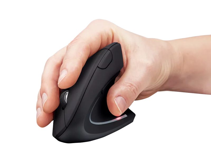 XPower WM4 Ergonomic Wireless Vertical Mouse 1800 DPI- Black-4895246602516
