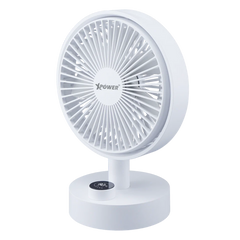 XPower F24 Multi Functional Swing Digital Display Wireless Desk Fan - White
