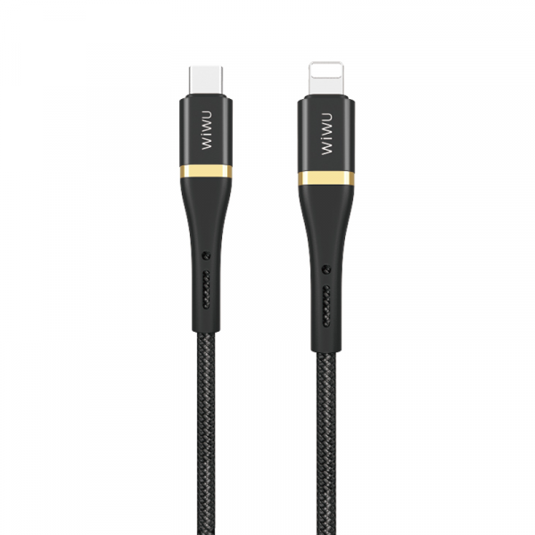 WIWU Wi-C010 C-L 2M  Elite Data Cable Black
