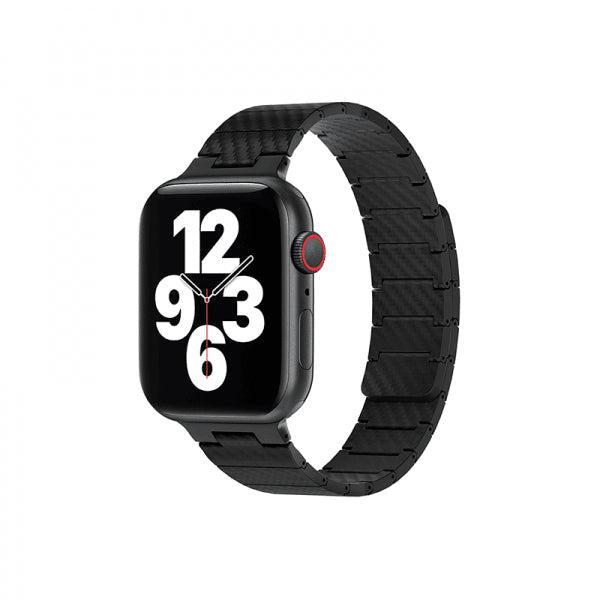 WIWU 42/44/45/49 (Men)Carbon Fiber Pattern Magnetic Watch BandWi-WB010 Black