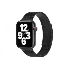 WIWU 42/44/45/49 (Men)Carbon Fiber Pattern Magnetic Watch BandWi-WB010 Black