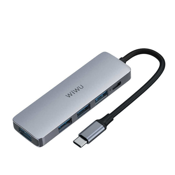 WiWU 5 in 1 Alpha 541BC Hub - Gray