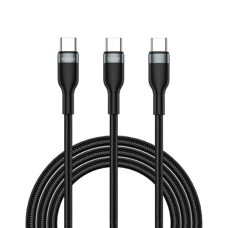 WIWU Wi-C029 C-C+C 100W 1.2M Black
