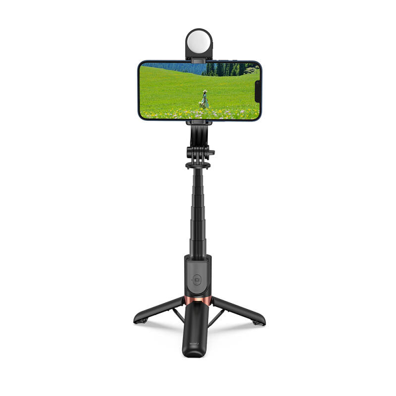 WIWU Wi-SE011 Mini Selfie Stick(with filled lights) Black