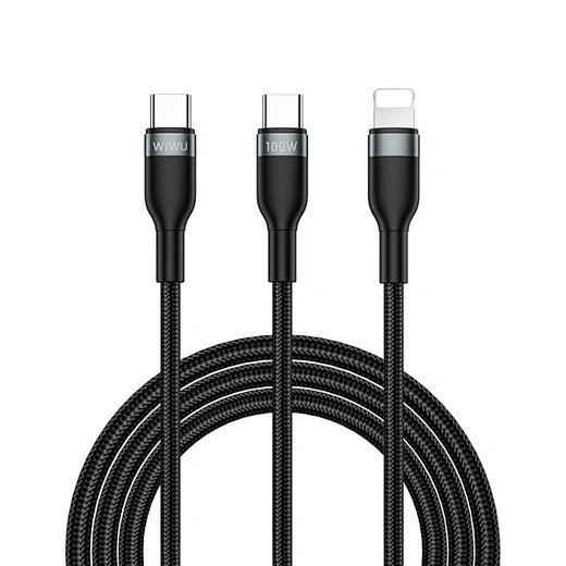 WIWU Wi-C029 C-C+L100W 1.2M Black