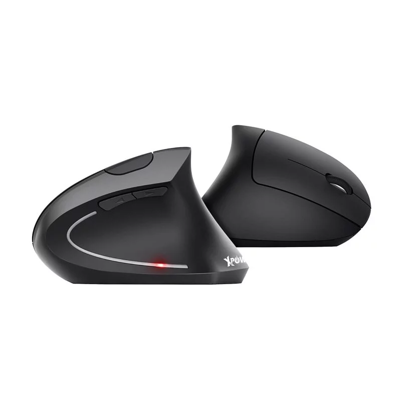 XPower WM4 Ergonomic Wireless Vertical Mouse 1800 DPI- Black-4895246602516