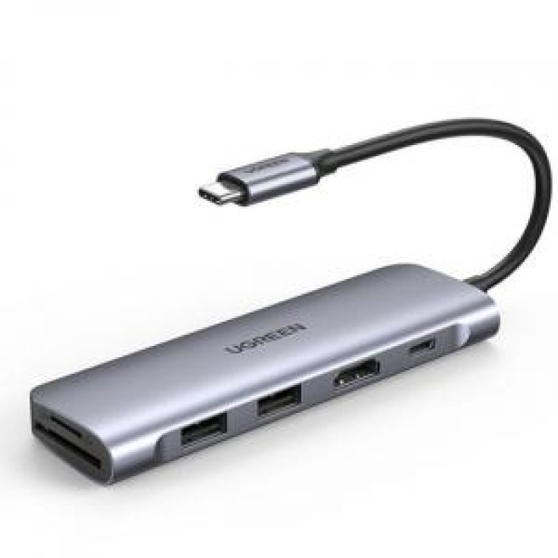 محول يوجرين 6 في 1 USB C PD مع 4K HDMI