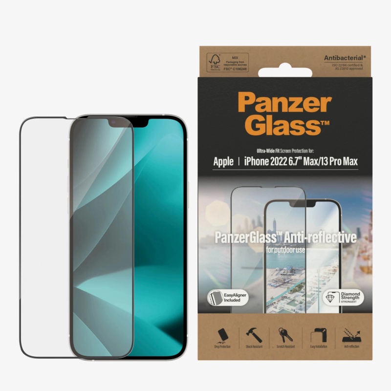 PanzerGlass For iPhone 14 Plus / 13 Pro Max UWF Glass Screen With Applicator - Anti-reflective