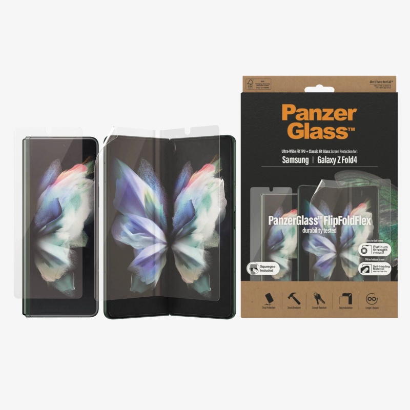 PanzerGlass For Samsung Galaxy Z Fold4 5G Classic Fit Glass Screen - Clear