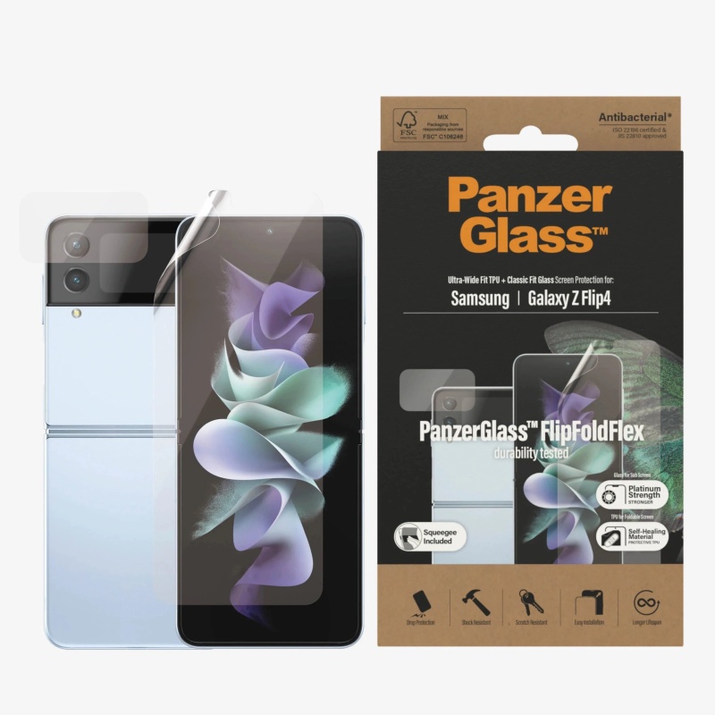 PanzerGlass For Samsung Galaxy Z Flip4 5G Classic Fit Glass Screen - Clear