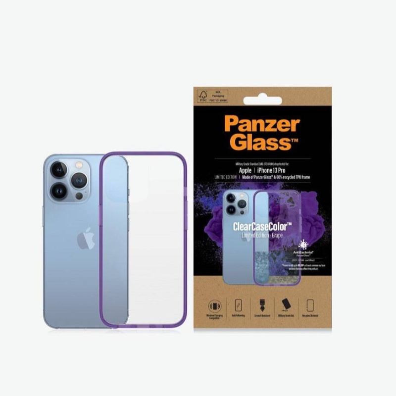 PanzerGlass For iPhone 13 Pro Max ClearCaseColor - Grape Limited Edition