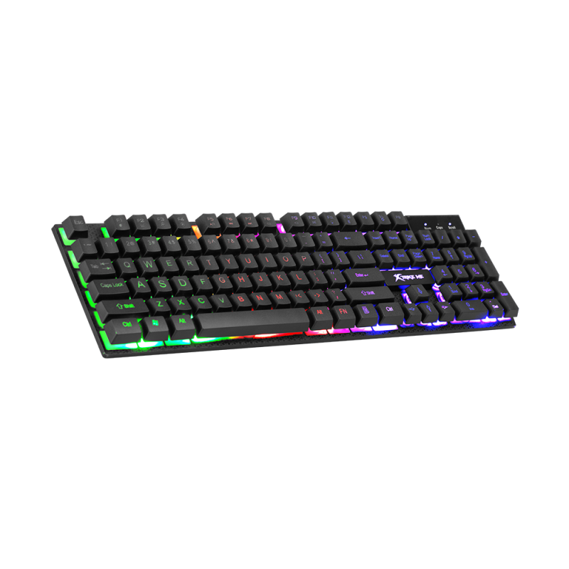 اكس تريك-لوحة مفاتيح سلكية للألعاب مع إضاءة خلفية - KB-305-RGB