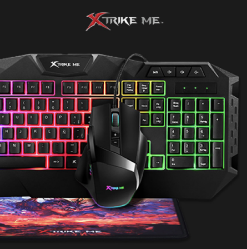 اكس تريك مجموعة ألعاب ٣ في ١ تتضمن لوحة مفاتيح للألعاب   MK 900 -  وماوس وماوس باد كومبو