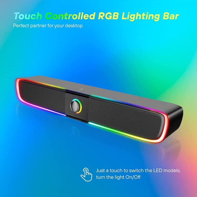 SK 600-RGB  اكس تريك مكبر صوت ستيريو للألعاب مع إضاءة خلفية وتحكم باللمس