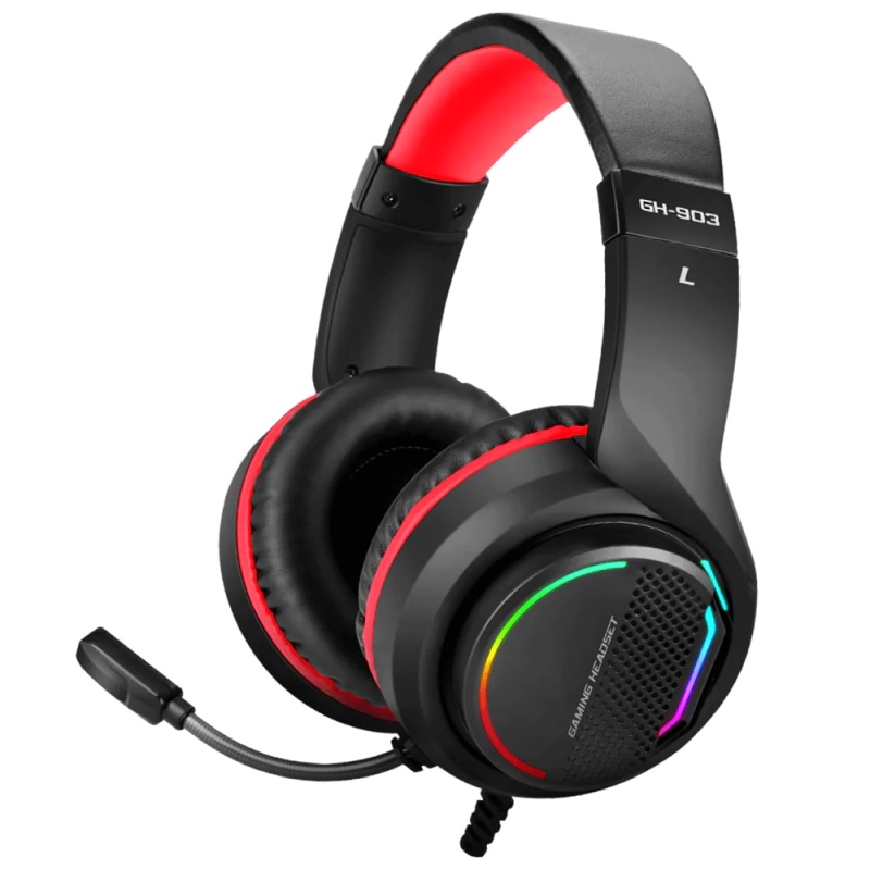 سماعة الألعاب 7.1 Surround RGB GH-903 Smartphone ، PC ، PS4 ، Xbox One ، كابل 2 متر