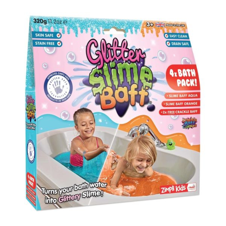 Slime Baff orange-aqua 600g + 2 Crackle