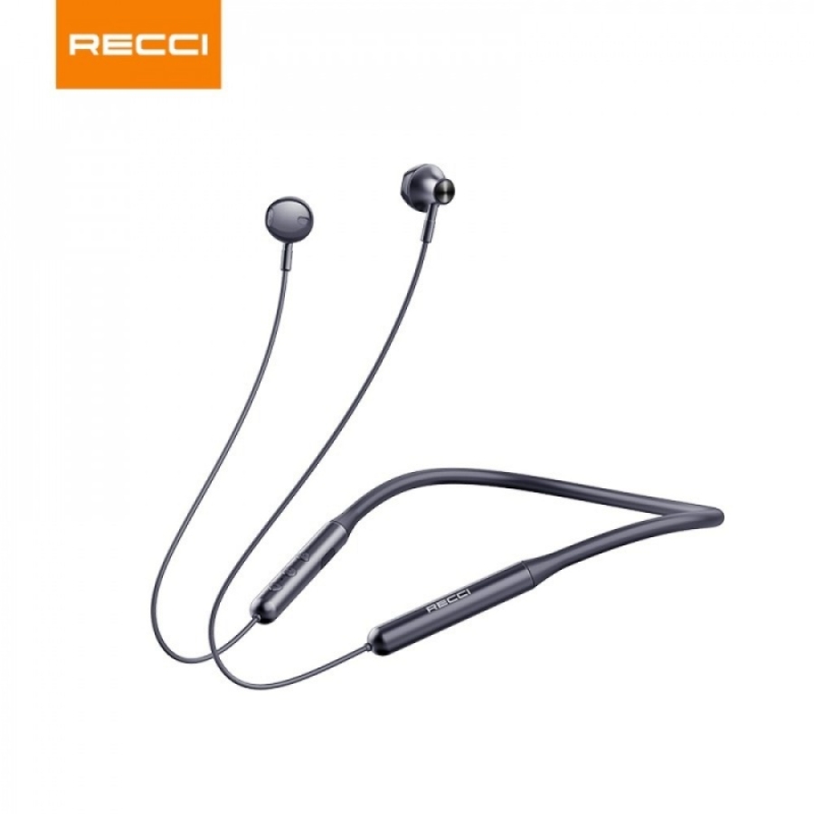 RECCI WIRELESS EARPHONE BLACK