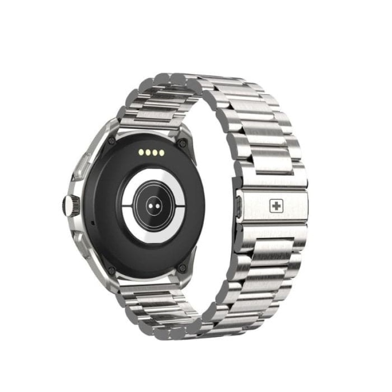 Swiss Military Dom Smart Watch Metal Strap - Silver