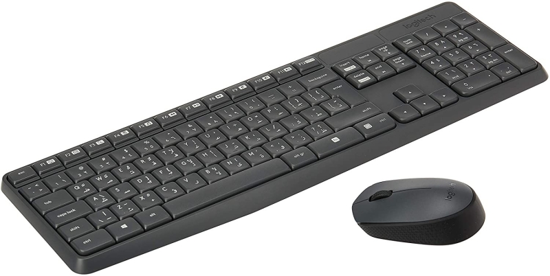 لوحة مفاتيح وماوس لاسلكيين MK235 - عربي/انجليزي من Logitech