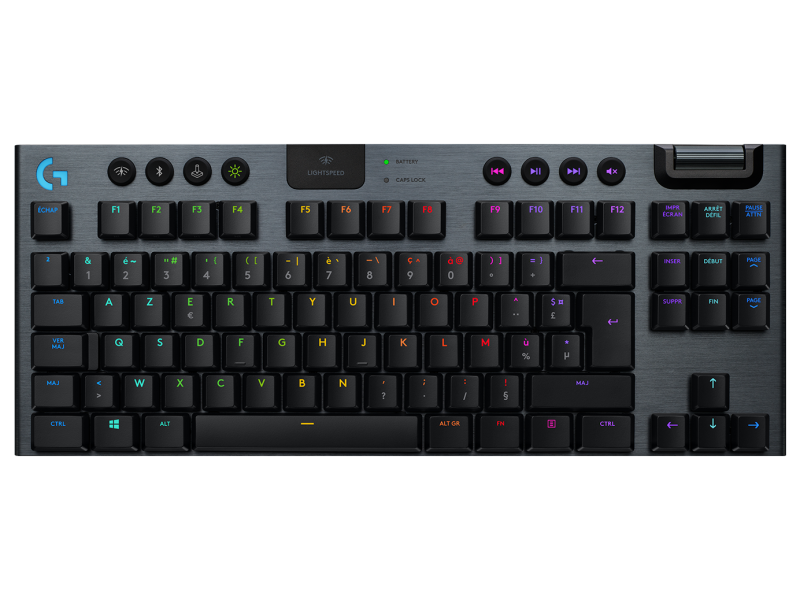 لوحة مفاتيح الألعاب الميكانيكية Logitech G915 TKL Tenkeyless Lightspeed اللاسلكية RGB 