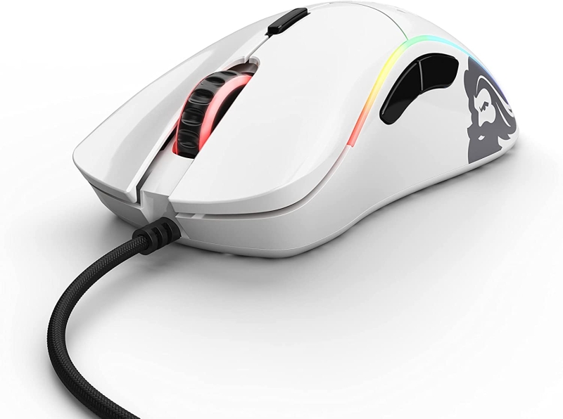 wiregcc Glorious Model D Minus Gaming Mouse Glossy White