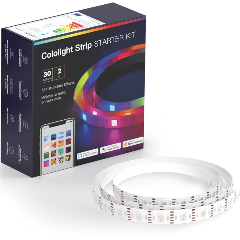 LifeSmart COLOLIGHT Strip Starter Kit, WiFi Smart Color 30 LEDs/m, 2m