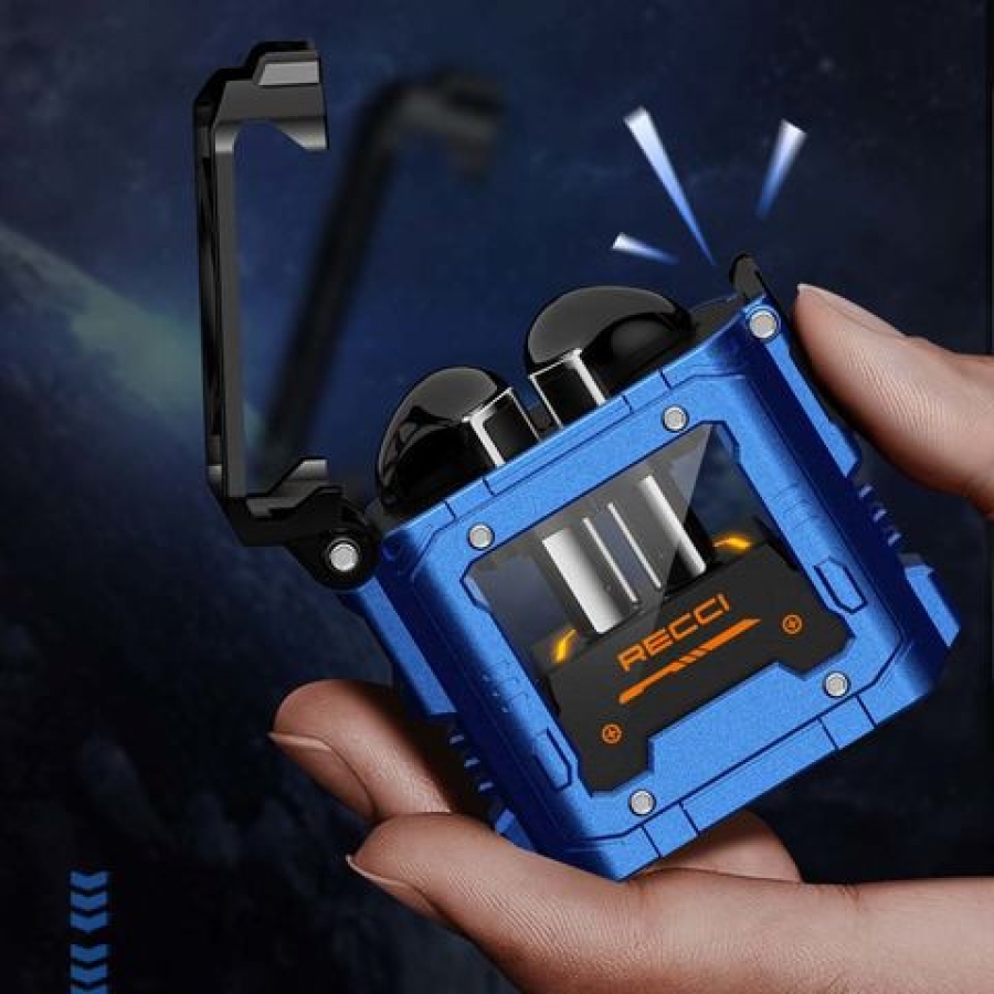 RECCI - من Bluetooth مع TWS Earbuds سماعات لاسلكية