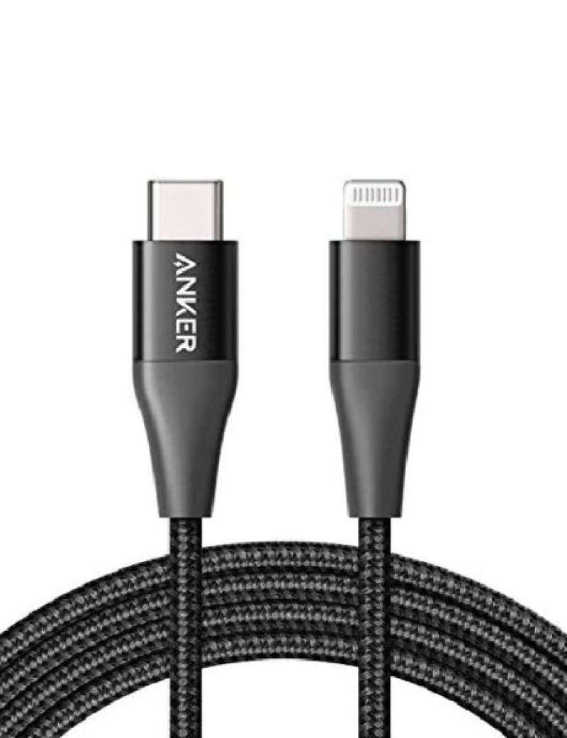 كابل Powerline+ II 3ft USB-C  مع موصل  Lightning من Anker