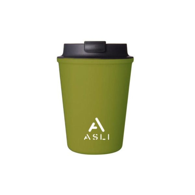 كوب قهوة للسفر قابل لإعادة الاستخدام 350 مللي - اخضر من اسلي