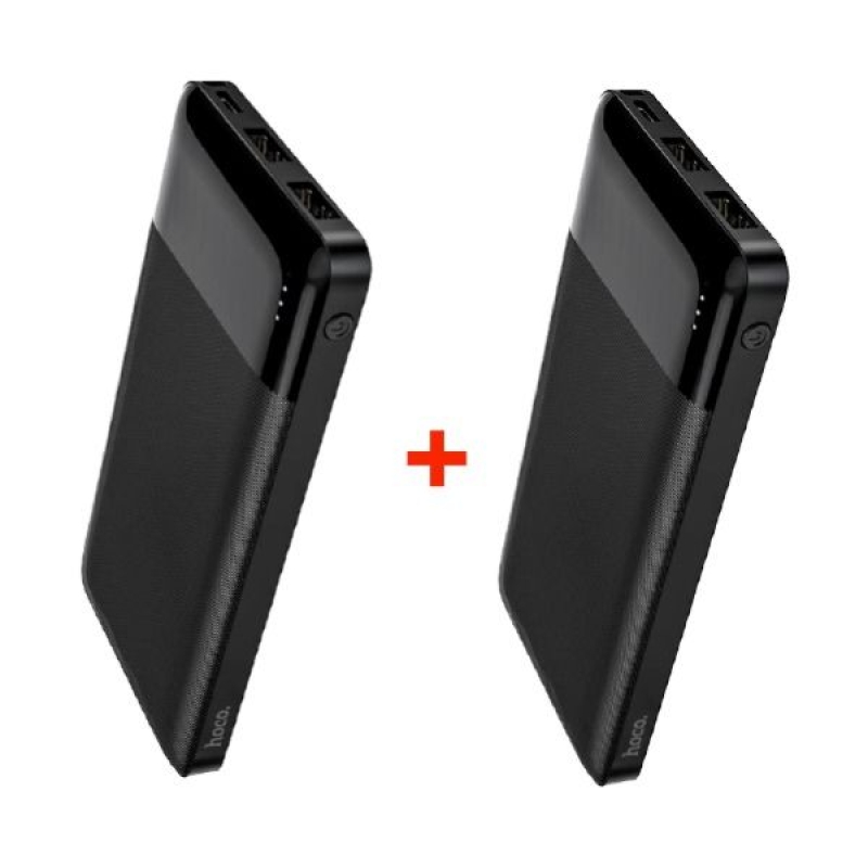باور بنك محموله للسفر 10000 مللي امبير LED Type C USB 2A مزدوج من HOCO