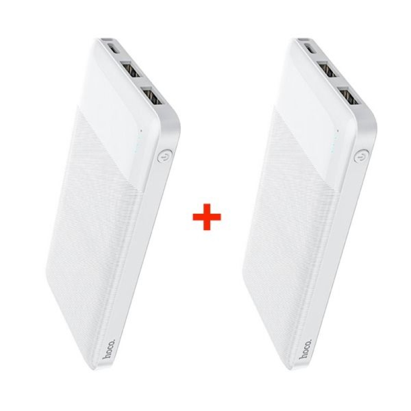 باور بنك محموله للسفر 10000 مللي امبير LED Type C USB 2A مزدوج من HOCO
