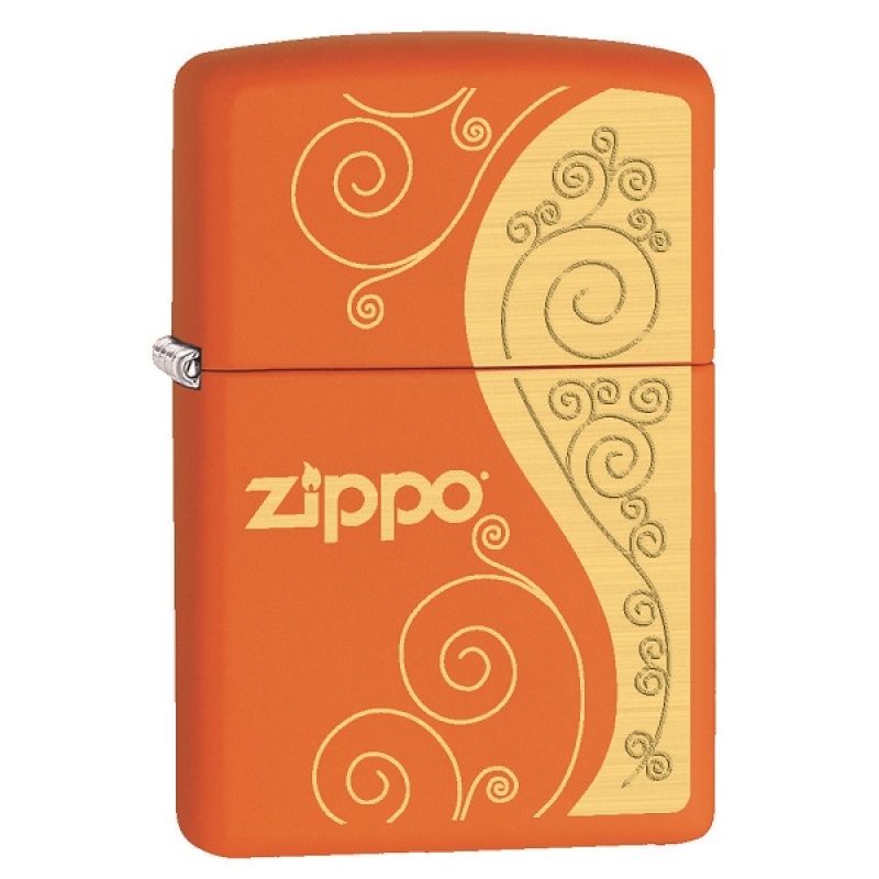 Zippo Elegance Reg Orange Matte Lighter – ZP231-326251